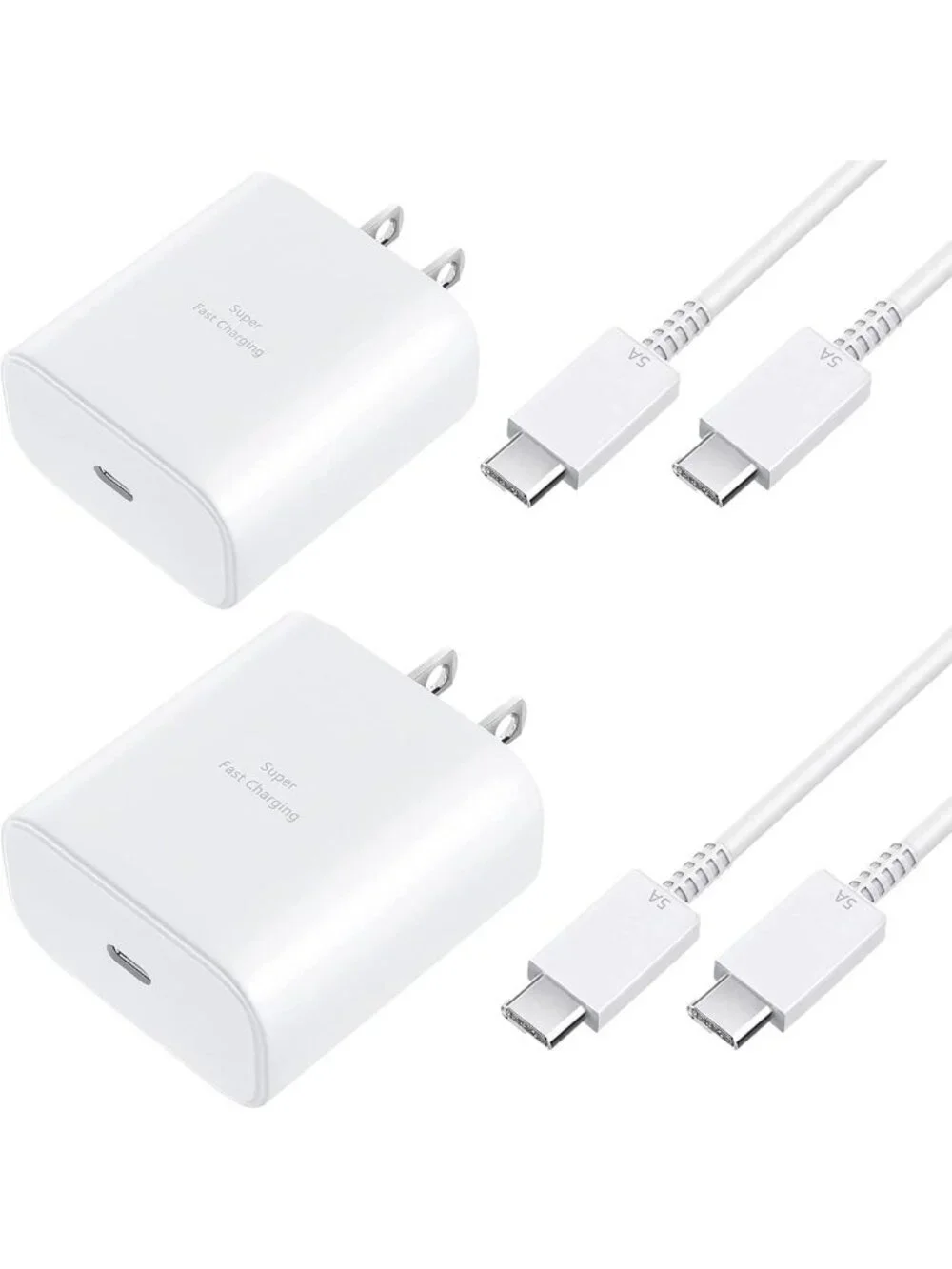 45W Super Fast USB-C Wall Charger & 6.6FT Cable for Galaxy S26/S25/S24/S23/Note